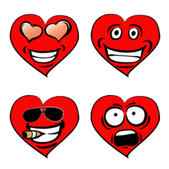 [LINE絵文字] Mr Redheart emojiの画像