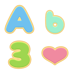 アイシングクッキー英数字の絵文字メイン画像