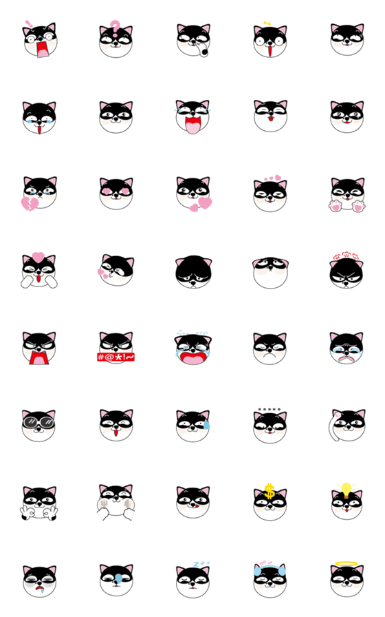 [LINE絵文字]Auntie daily expression stickersの画像一覧