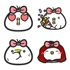 [LINE絵文字] White chicken emojiの画像