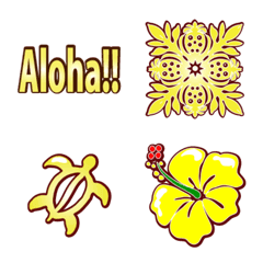 [LINE絵文字] Love Hawaii！！の画像