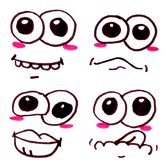 [LINE絵文字] Cute funny emoji Vol.33の画像
