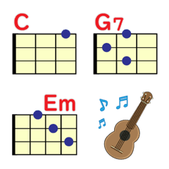 [LINE絵文字] ウクレレコードの絵文字の画像