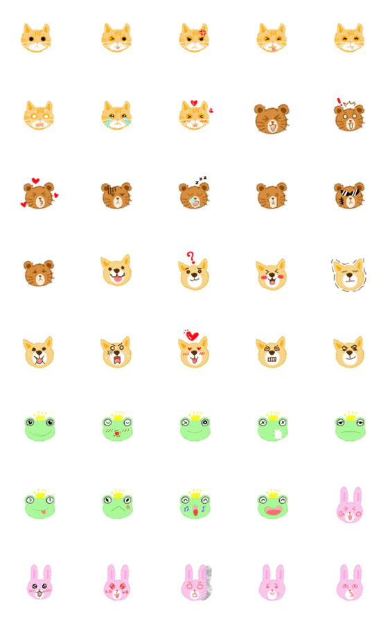 [LINE絵文字]Cute animalの画像一覧