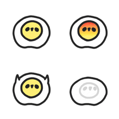 [LINE絵文字] かわいいたまご、エギ٩( 'ω' )و emoji verの画像