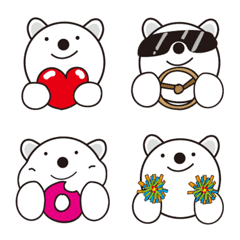 [LINE絵文字] おおきい顔 小犬 GOOROO EMOJIの画像