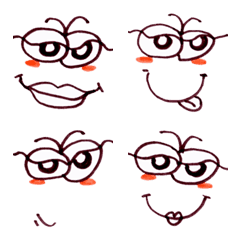 [LINE絵文字] Cute funny emoji Vol.36の画像