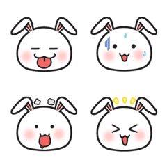 [LINE絵文字] Emoji Rabbit Headの画像