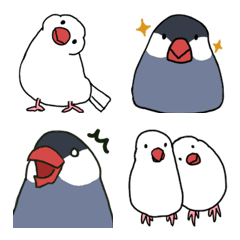 [LINE絵文字] 文鳥たちの絵文字の画像