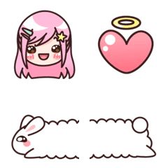 [LINE絵文字] Nomyen and her bunnyの画像