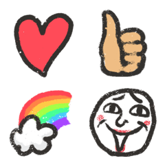 キホンの手描き絵文字の絵文字メイン画像