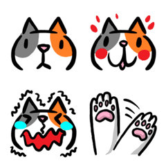 三毛猫絵文字の絵文字メイン画像