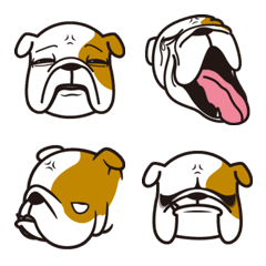 [LINE絵文字] EnglishBulldogイングリッシュ ブルドッグの画像