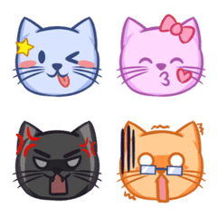 [LINE絵文字] The Cloudy Cats Emojiの画像
