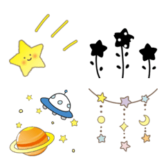 [LINE絵文字] 星と宇宙☆絵文字の画像