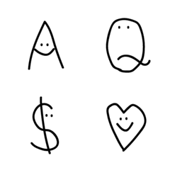 [LINE絵文字] smile ABC (:の画像