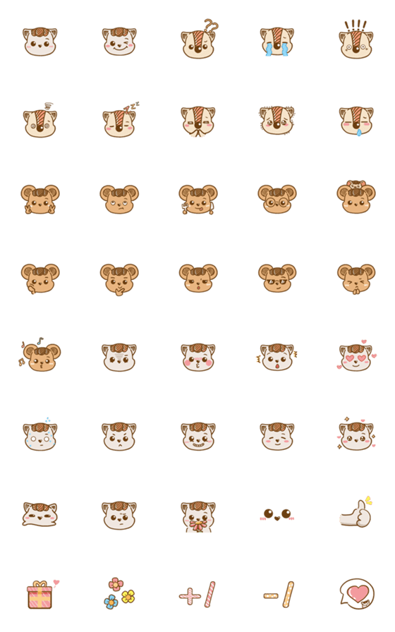 [LINE絵文字]Milu_j  Cute stickerの画像一覧