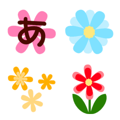 [LINE絵文字] お花の絵文字＆デコ文字の画像