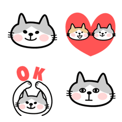 [LINE絵文字] 使いやすい猫の絵文字の画像