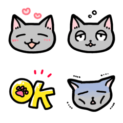 [LINE絵文字] まなねこ 絵文字の画像