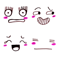 [LINE絵文字] Cute funny emoji Vol.51の画像