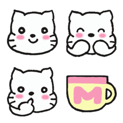 [LINE絵文字] 子ねこのマカロン 絵文字の画像