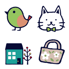 [LINE絵文字] 小さなかわいい日常絵文字の画像