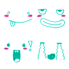 [LINE絵文字] Cute funny emoji Vol.57の画像