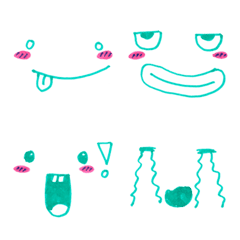Cute funny emoji Vol.57の絵文字メイン画像