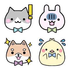 7匹の動物絵文字の絵文字メイン画像