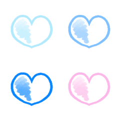 [LINE絵文字] ハート♡カラーパレットの画像