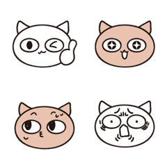 [LINE絵文字] もちゃいくねこ 絵文字の画像