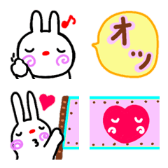 [LINE絵文字] 絵文字 どうもラブリーうさこです 2の画像