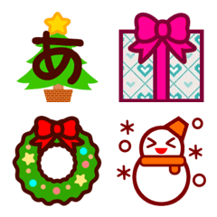 [LINE絵文字] クリスマスの絵文字＆デコ文字の画像