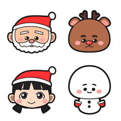 [LINE絵文字] 皆の幸せなクリスマススタンプ絵文字の画像