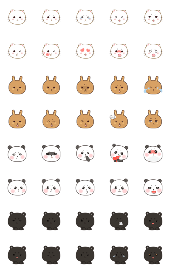 [LINE絵文字]Cymo and Friendsの画像一覧