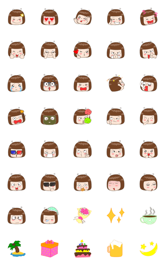 [LINE絵文字]JingJung Emoji [FIMILII]の画像一覧