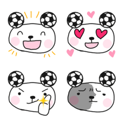 [LINE絵文字] サッカー犬の画像