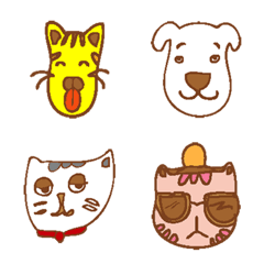 any face animal cuteの絵文字メイン画像