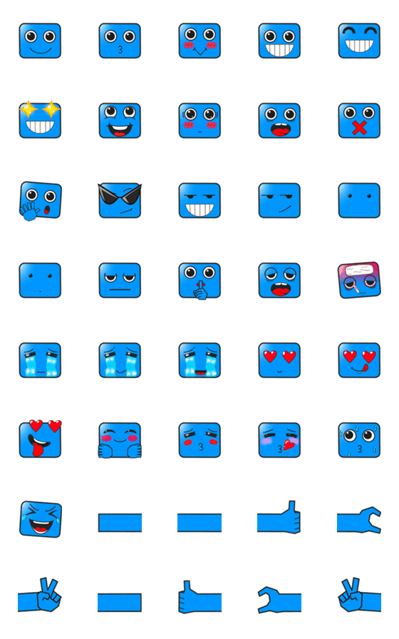 [LINE絵文字]Obox Emojiの画像一覧