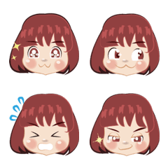 [LINE絵文字] Cutie Girl Emojiの画像