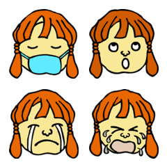 [LINE絵文字] girl (Fun sticker 13)の画像