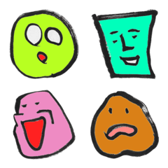 前衛的な顔の絵文字メイン画像