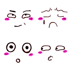 [LINE絵文字] Cute funny emoji Vol.67の画像