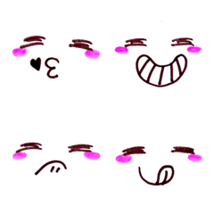 [LINE絵文字] Cute funny emoji Vol.69の画像