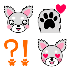 [LINE絵文字] ミックス犬トコちゃんの絵文字です。の画像