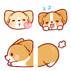 [LINE絵文字] Corgi Dog KaKa Emojiの画像