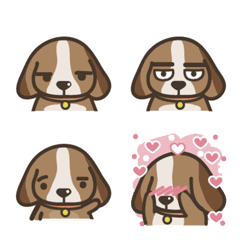 Dog_Puppy_Beagleの絵文字メイン画像