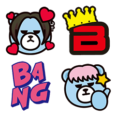 [LINE絵文字] KRUNK×BIGBANG 絵文字の画像