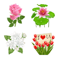 [LINE絵文字] Emoji : Flower drawingの画像